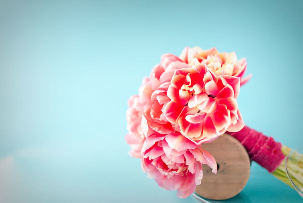 Gefüllte Tulpen im Brautstrauß als Alternative zu anderen Blumenarten
